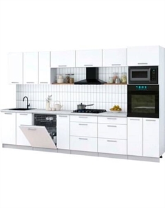 Кухонный гарнитур Интерлиния Мила Gloss 3.5-ПМ1-2