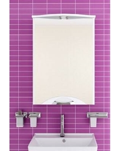 Шкаф с зеркалом для ванной Runo Ибица 50 правый