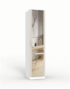 Шкаф-пенал Интермебель 580 с зеркалом / МР-01