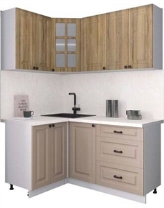 Кухонный гарнитур Интерлиния Мила Деко 1.2x1.6