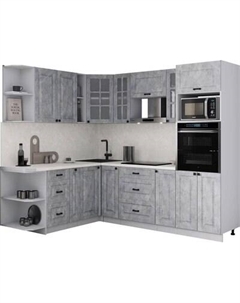 Кухонный гарнитур Интерлиния Мила Деко 1.88x2.4 LV