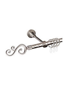 Карниз для штор АС ФОРОС Grace D16K + наконечники Лист розы Ас форос