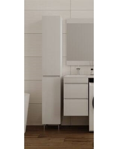 Шкаф-пенал для ванной Symbolite Даллас Люкс Plus с корзиной