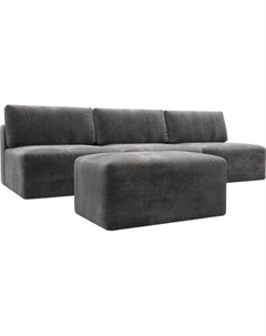 Комплект мягкой мебели Лига Диванов Лига-060 НПБ Лонг с пуфом / 129477 Лига диванов