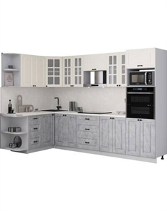 Кухонный гарнитур Интерлиния Мила Деко 1.68x3.0 LV