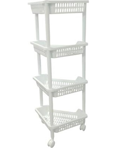 Этажерка Термопласт Угловая четырехъярусная 52с
