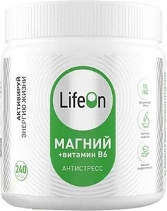 Витаминно-минеральный комплекс LifeON Магний + Витамин В6 Lifeon