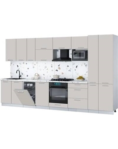 Кухонный гарнитур Интерлиния Мила Gloss 3.6-ПМ4