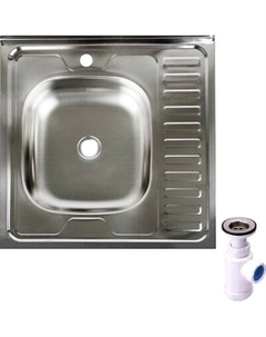 Мойка кухонная КромРус S 409 RUS с сифоном Franke 112.0181.399 Кромрус