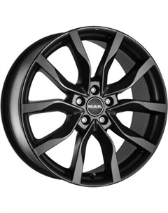 Литой диск MAK Highlands 19x8" 5x108мм DIA 63.4мм ET 45мм Matt Black Мак
