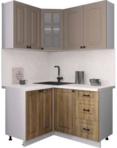 Кухонный гарнитур Интерлиния Мила Деко 1.2x1.4