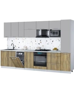 Кухонный гарнитур Интерлиния Мила Gloss 3.3-ПМ4