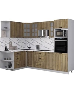 Кухонный гарнитур Интерлиния Мила Деко 1.68x2.6 LV