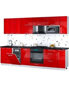 Кухонный гарнитур Интерлиния Мила Gloss 3.0-ПМ4