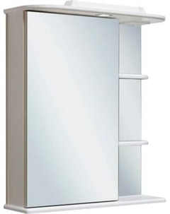 Шкаф с зеркалом для ванной Runo Магнолия 50 левый