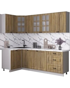 Кухонный гарнитур Интерлиния Мила Деко 1.2x2.3