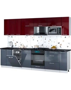 Кухонный гарнитур Интерлиния Мила Gloss 3.0-ПМ4