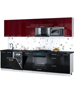 Кухонный гарнитур Интерлиния Мила Gloss 3.0-ПМ4