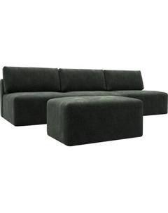 Комплект мягкой мебели Лига Диванов Лига-060 НПБ Лонг с пуфом / 129479 Лига диванов