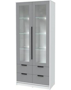 Шкаф с витриной Интерлиния Концепт КТ-ШВ2 с подсветкой