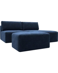 Комплект мягкой мебели Лига Диванов Лига-060 НПБ угол универсальный с пуфом / 129685 Лига диванов