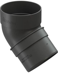 Колено трубы водосточной Docke Dacha 80мм 45 градусов