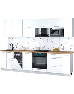Кухонный гарнитур Интерлиния Мила Gloss 3.0-ПМ4