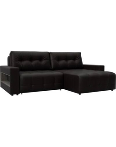 Диван угловой Лига Диванов Лига-053 НПБ угол универсальный с полками / 128942 Лига диванов