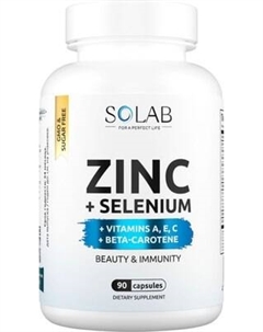 Витаминно-минеральный комплекс SOLAB Цинк+Селен Solab
