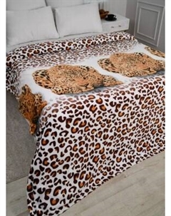Плед PAVLine Леопард на белом 200x220 Pavline