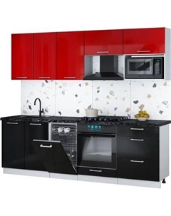 Кухонный гарнитур Интерлиния Мила Gloss 2.45-ПМ4