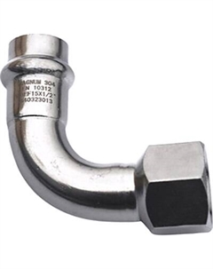 Угольник соединительный MAGNUM Steel ВР 15х1/2 / L90F 15х1.5-15-T Magnum steel