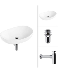 Умывальник Lauter 21502 + клапан 21190CH + сифон 21635CH