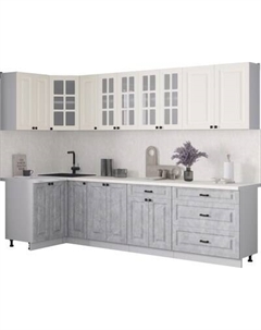 Кухонный гарнитур Интерлиния Мила Деко 1.2x2.9