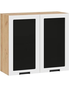 Шкаф навесной для кухни ТриЯ Гренада 1В8С с двумя дверями со стеклом Трия