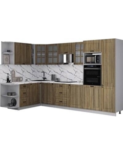 Кухонный гарнитур Интерлиния Мила Деко 1.88x3.2 LV