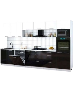 Кухонный гарнитур Интерлиния Мила Gloss 3.5-ПМ1-2