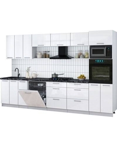Кухонный гарнитур Интерлиния Мила Gloss 3.3-ПМ1-2