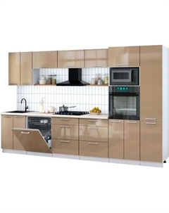 Кухонный гарнитур Интерлиния Мила Gloss 3.4-ПМ1