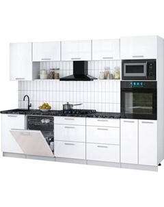 Кухонный гарнитур Интерлиния Мила Gloss 2.9-ПМ1