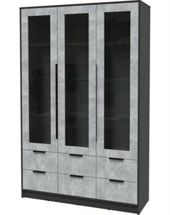 Шкаф с витриной Интерлиния Концепт КТ-ШВ3
