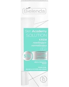 Крем для лица Bielenda Skin Academy Solution Увлажняющий и нормализующий