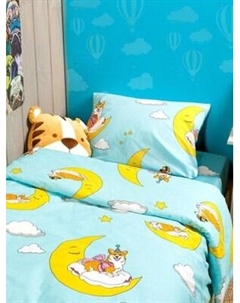 Комплект постельного белья Wake me Wake Лучший друг 1.5сп 50x70 / 70704-1+70705-1 Wake me wake