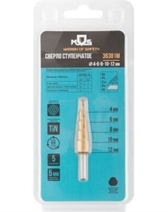 Сверло MOS HSS ступенчатое 4-12мм / 36381М Mos