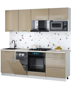 Кухонный гарнитур Интерлиния Мила Gloss 2.15-ПМ4
