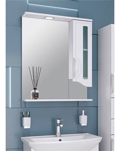 Шкаф с зеркалом для ванной Runo Толедо 75 правый