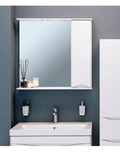 Шкаф с зеркалом для ванной Runo Афина 80