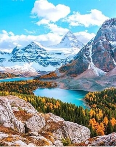 Картина по номерам Молли Скалистые горы 40x50 / HR0624 Molli