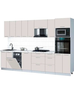 Кухонный гарнитур Интерлиния Мила Gloss 3.1-ПМ3