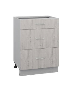 Шкаф-стол кухонный Кортекс-мебель Корнелия Лира НШ60р3ш без столешницы